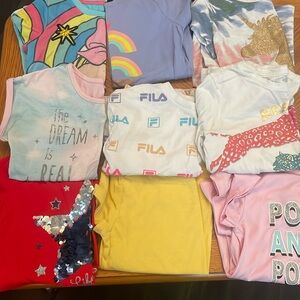 Bundle/Lot of Girls Shirts Size 7/8
